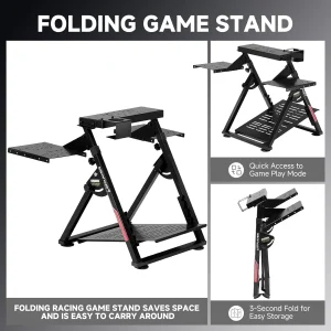 Flight & Racing Simulator Stand, Foldable Gaming Cockpit - Thumbnail Image 4