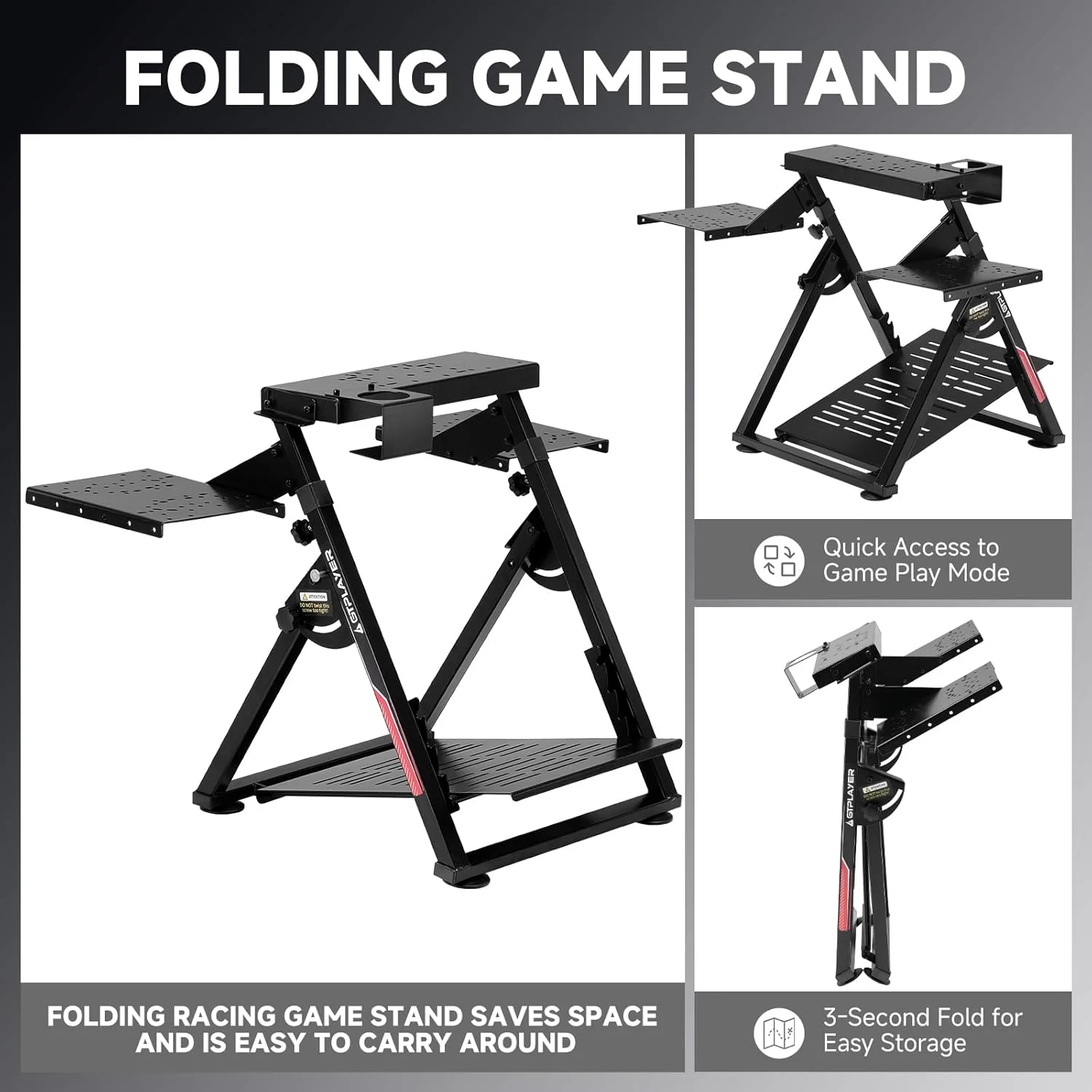 Flight & Racing Simulator Stand, Foldable Gaming Cockpit - Image 4