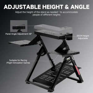 Flight & Racing Simulator Stand, Foldable Gaming Cockpit - Thumbnail Image 3