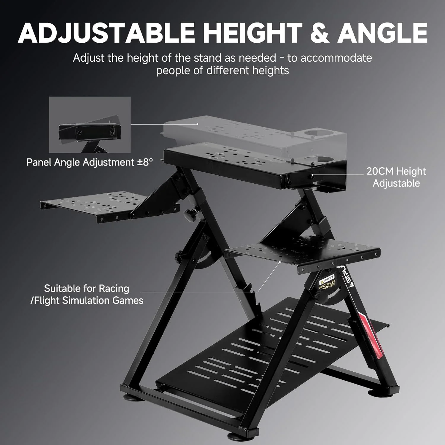Flight & Racing Simulator Stand, Foldable Gaming Cockpit - Image 3