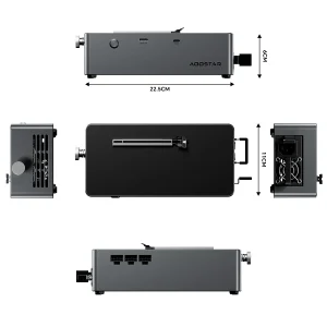 AG02 EGPU Dock & OCulink USB4 PorBuilt-in Huntkey - Thumbnail Image 5
