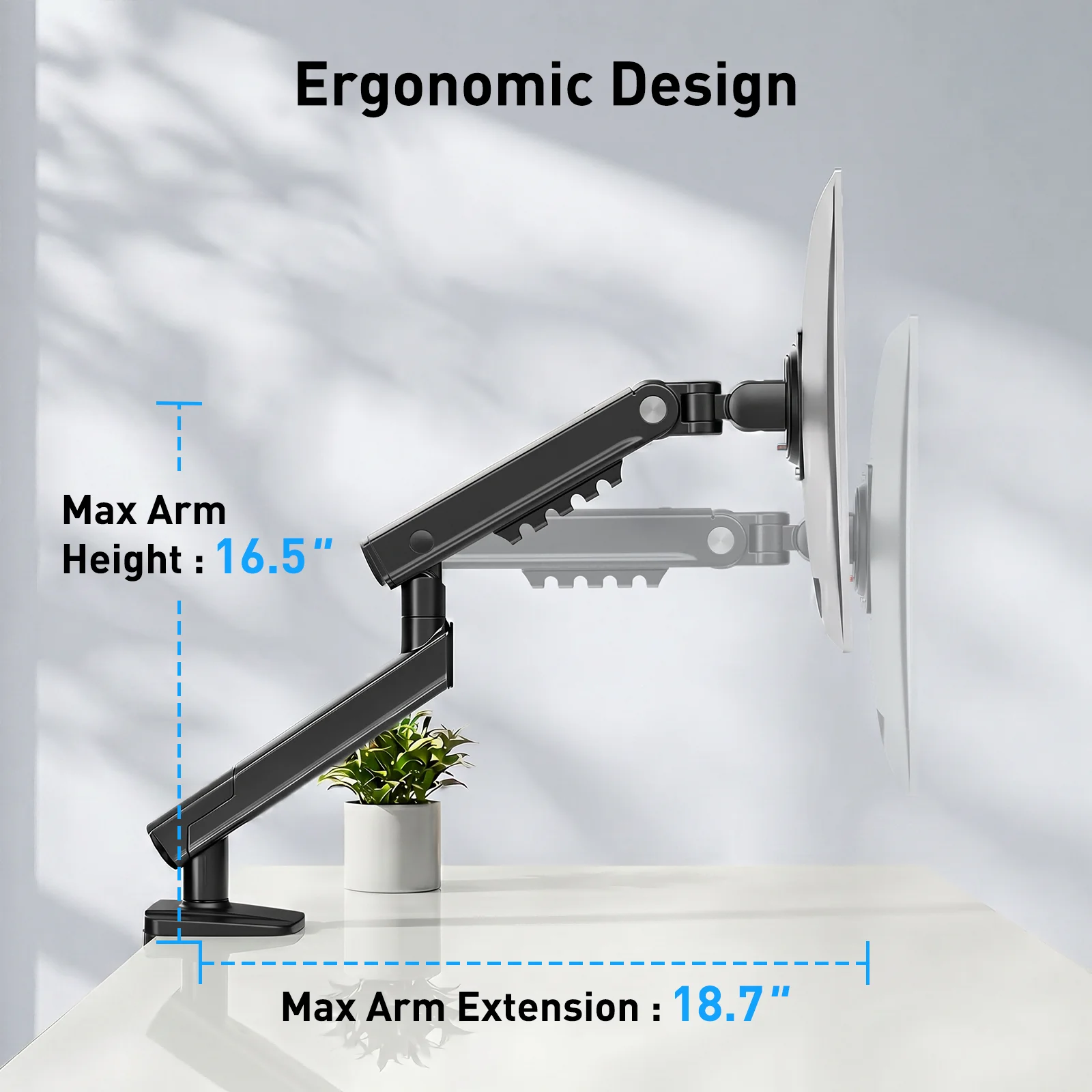 InstaMount Monitor Desk Mount, - Image 5