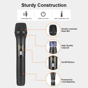 NXG Factory Direct UHF Wireless Microphone System, - Thumbnail Image 4