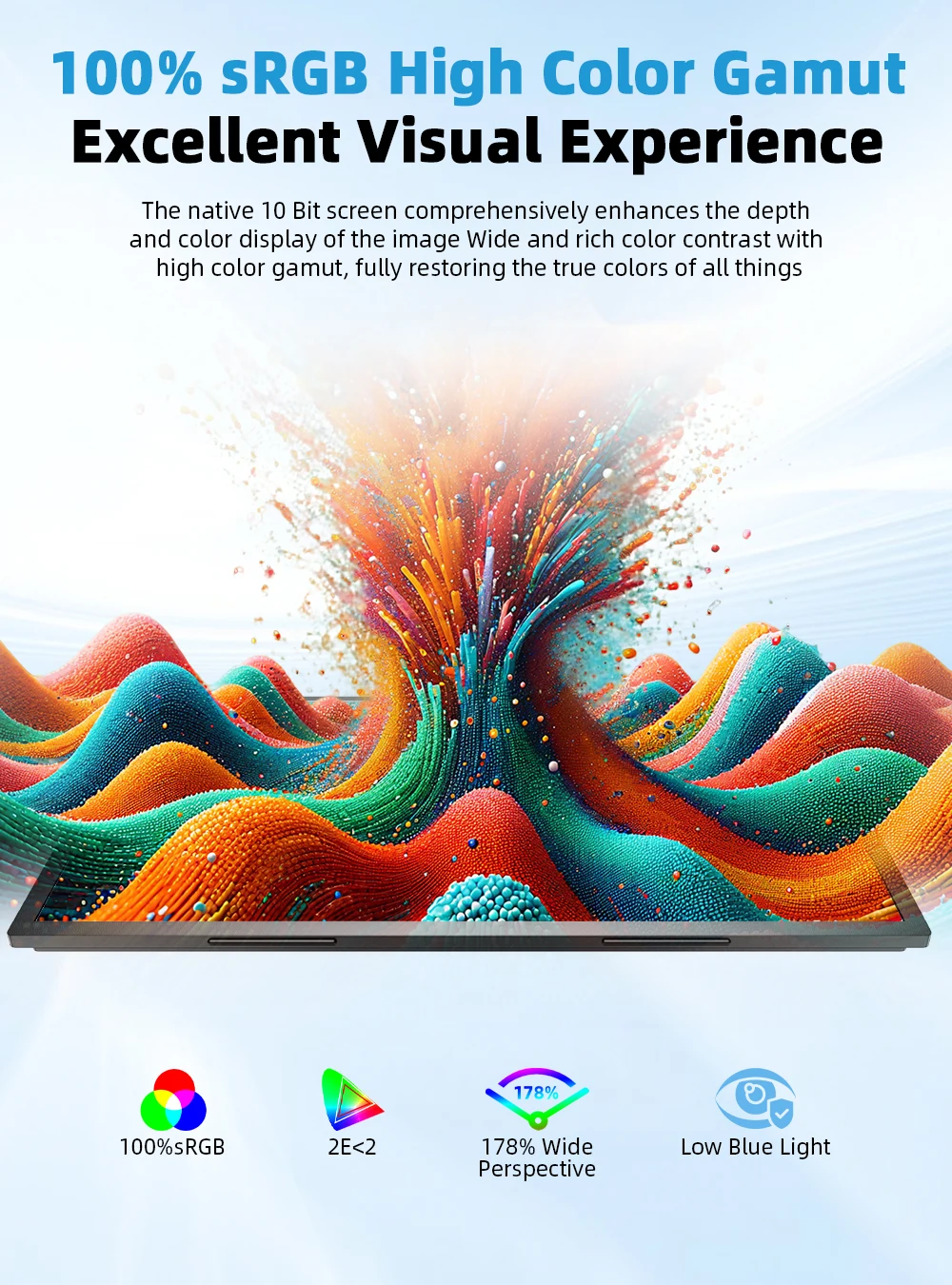 18.4 inch 4K Portable Monitor 3840*2160 QLED - Image 3