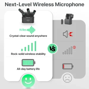 Mini Wireless Lavalier Microphone Magnetic Design - Thumbnail Image 4