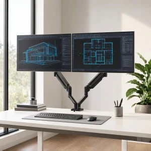 Dual Monitor Stand up to 33 Inches Screen - Thumbnail Image 2