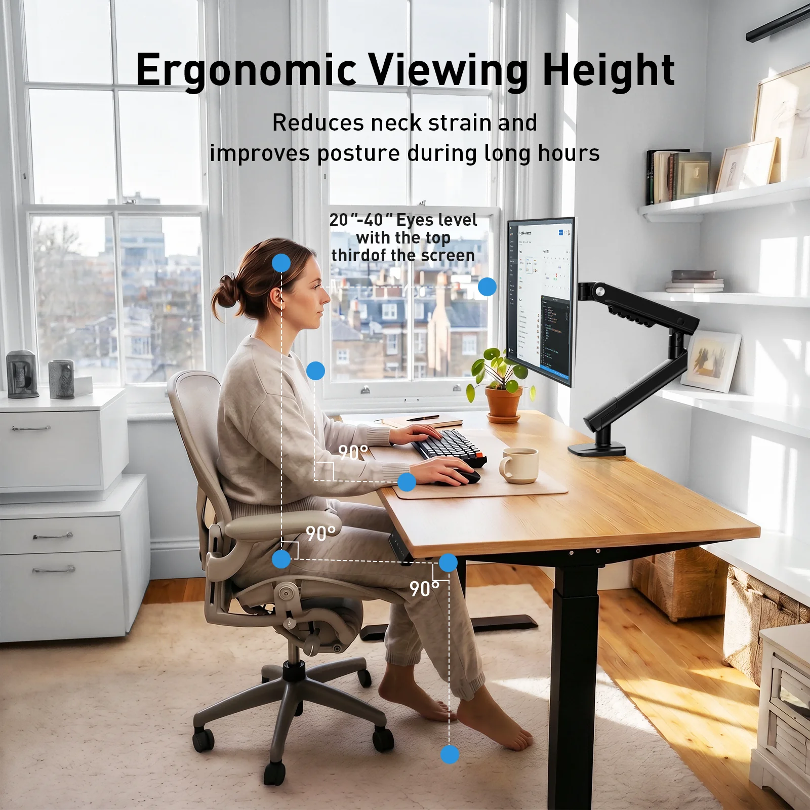 InstaMount Monitor Desk Mount, - Image 6