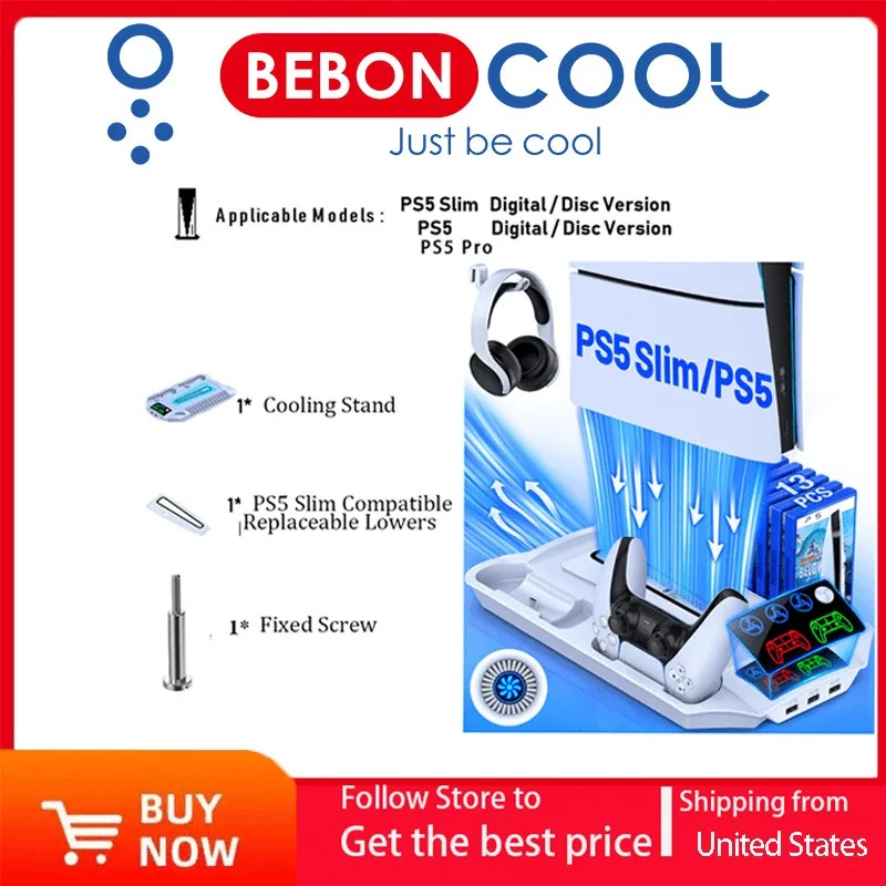 Cooling Base For Pro/PS5 Slim Stand - Image 1