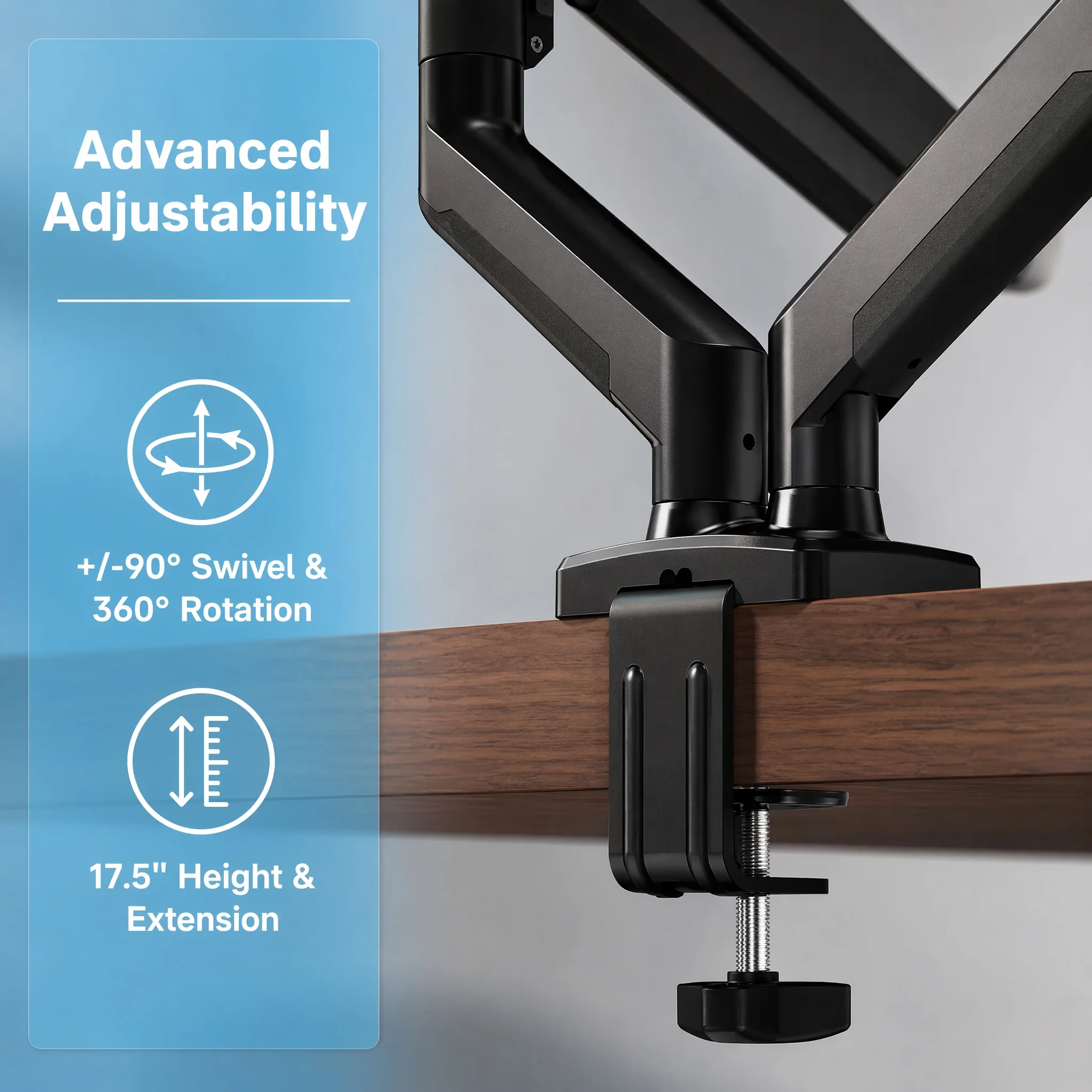 Dual Monitor Stand up to 33 Inches Screen - Image 3