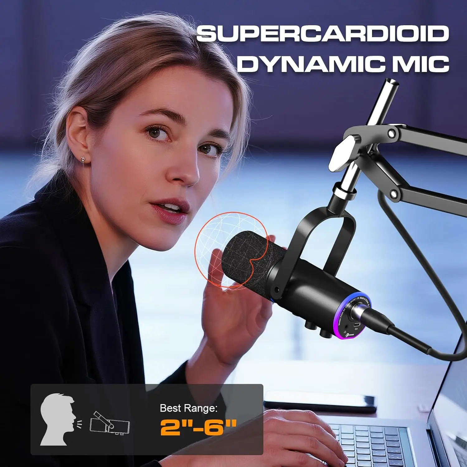 Dynamic Podcast Microphone for Studio - Image 5