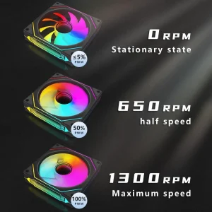 Fans:6 pack 120mm PWM ARGB Case Fan with Fan Hub - Thumbnail Image 3