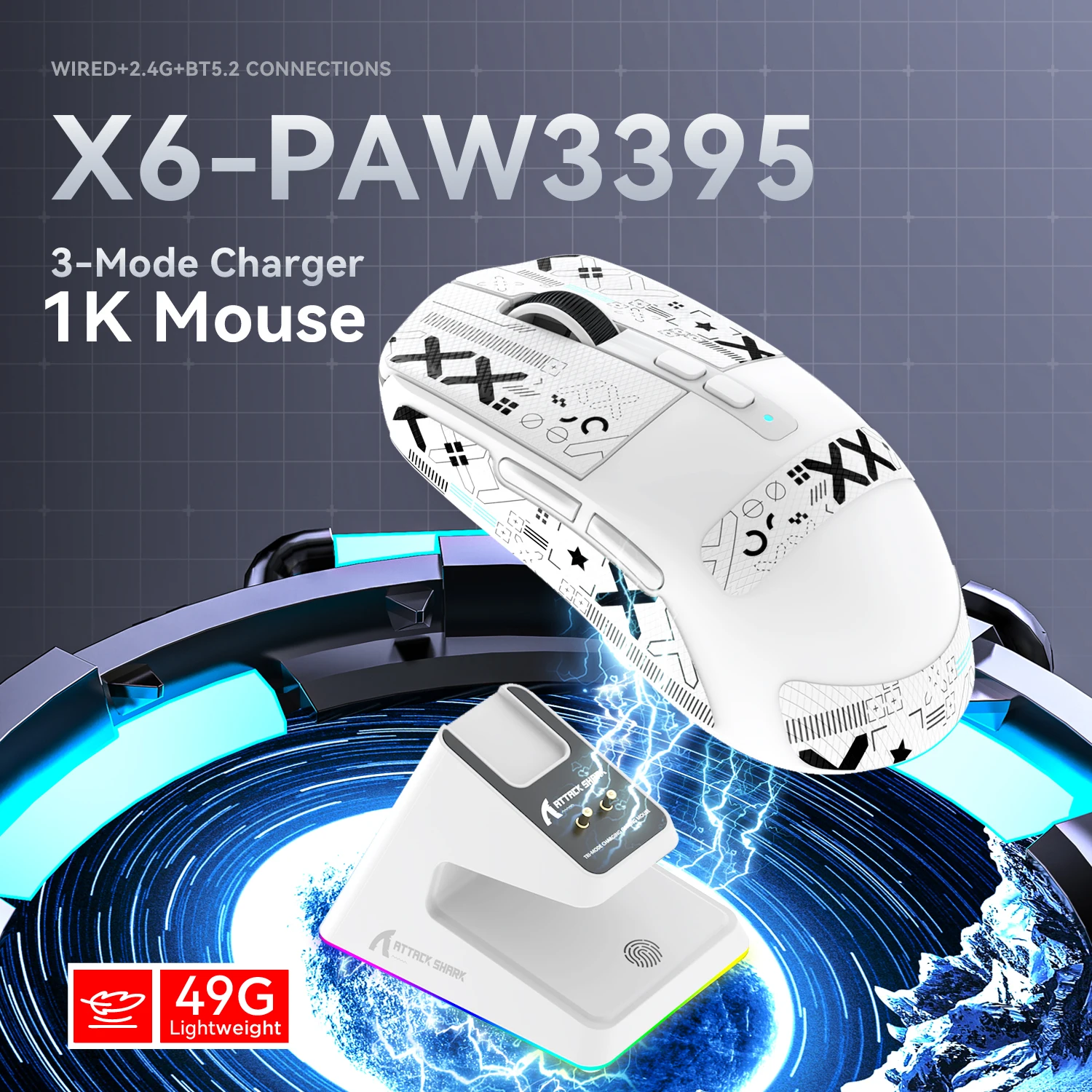 MAMBASNAKE&ATTACK SHARK X6 Mouse - Image 2