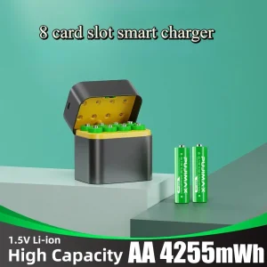 8PCS 1.5V Rechargeable Lithium Batteries - Thumbnail Image 2