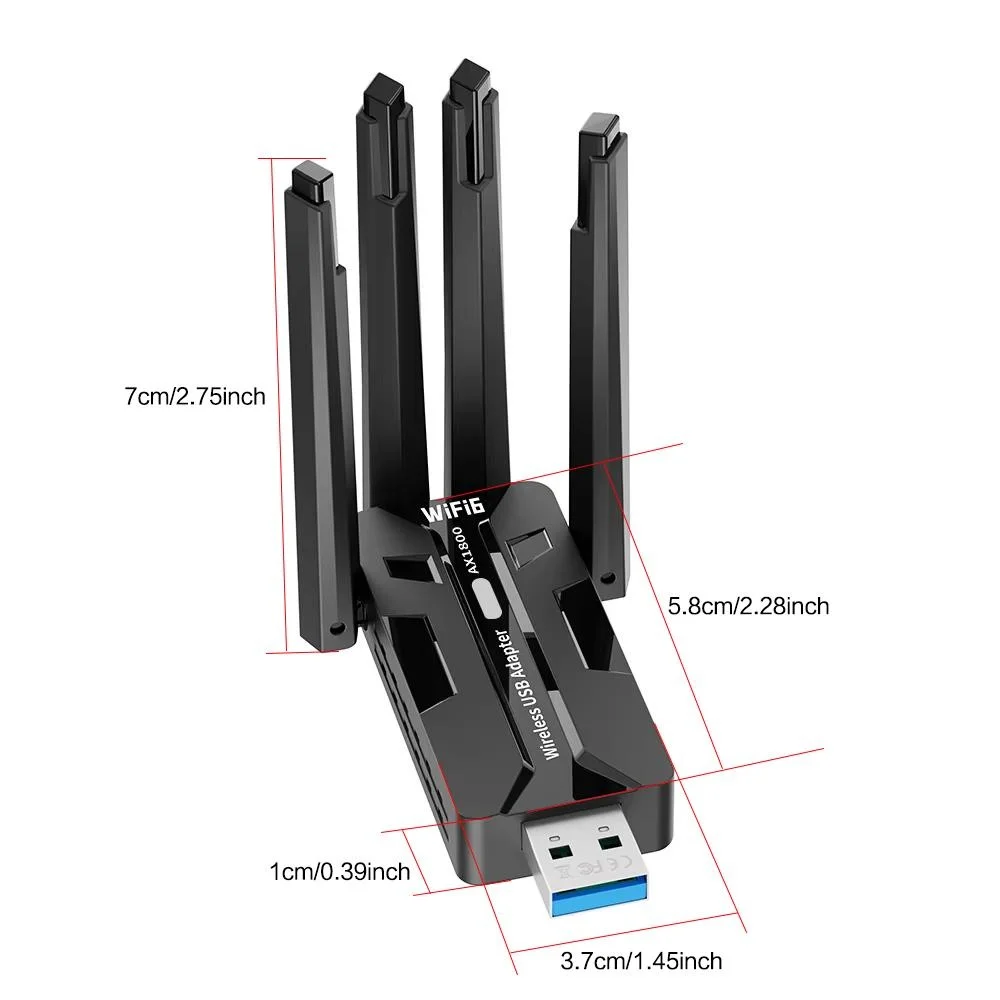 Wireless Network Adapter 1800Mbps Dual Band - Image 2