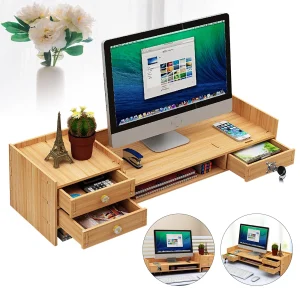 65.5cm/25.8in Tabletop Wooden Desk Organizer
