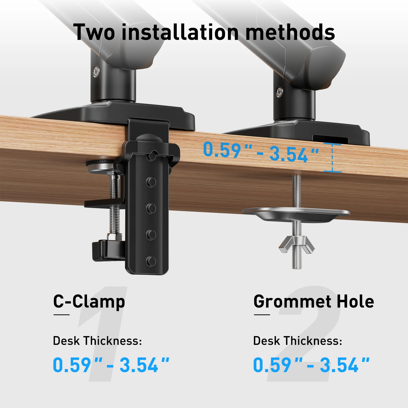 InstaMount Monitor Desk Mount, - Image 4