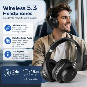 headphones Foldable Over Ear Headset