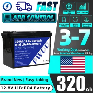 1-2PCS 12V 300AH 320Ah Lifepo4 Battery Pack