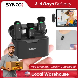 Mini Wireless Lavalier Microphone Magnetic Design - Thumbnail Image 3