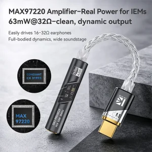 DAC1PRO Type-C to 3.5mm HiFi DAC Dongle - Thumbnail Image 5