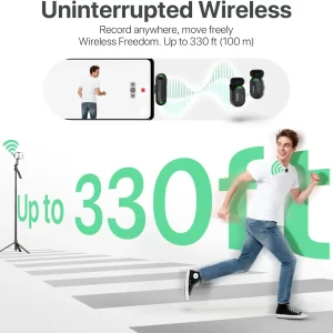 Mini Wireless Lavalier Microphone Magnetic Design - Thumbnail Image 5