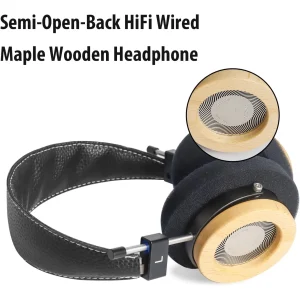 WTD-3 Open Back HiFi Headphones Maple Wooden