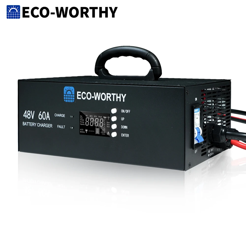 48V 60A Lithium Battery Charger, Adjustable Voltage - Image 1