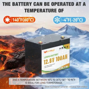 12V 100Ah LiFePO4 Battery Pack - Thumbnail Image 4
