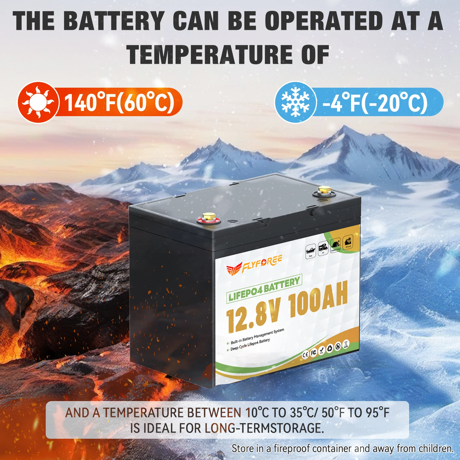 12V 100Ah LiFePO4 Battery Pack - Image 4