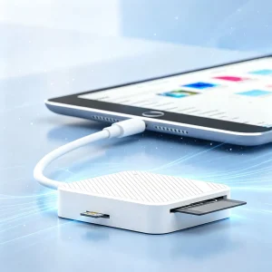 4-in-1 Memory Card Reader USB-C Smart Media - Thumbnail Image 3