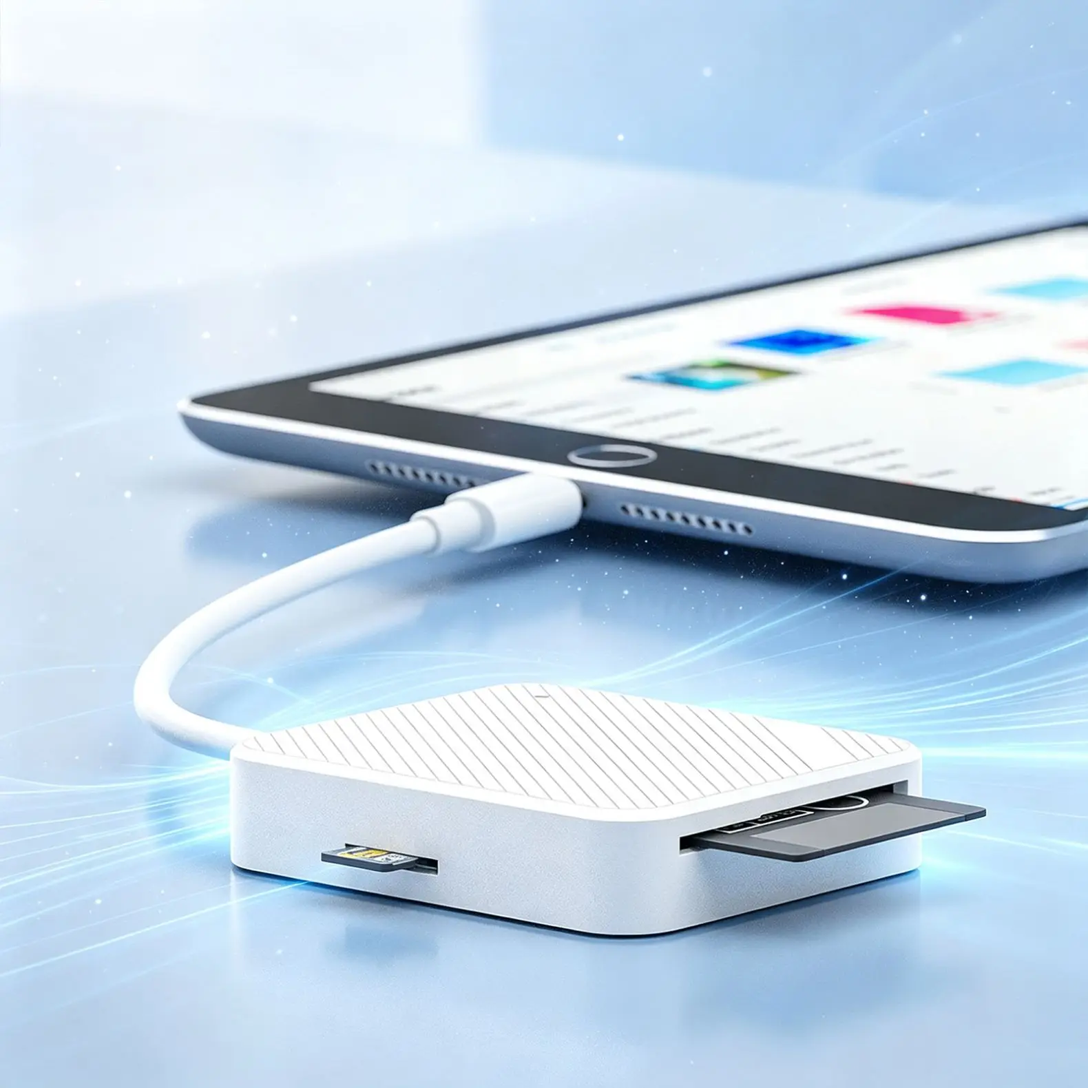 4-in-1 Memory Card Reader USB-C Smart Media - Image 3