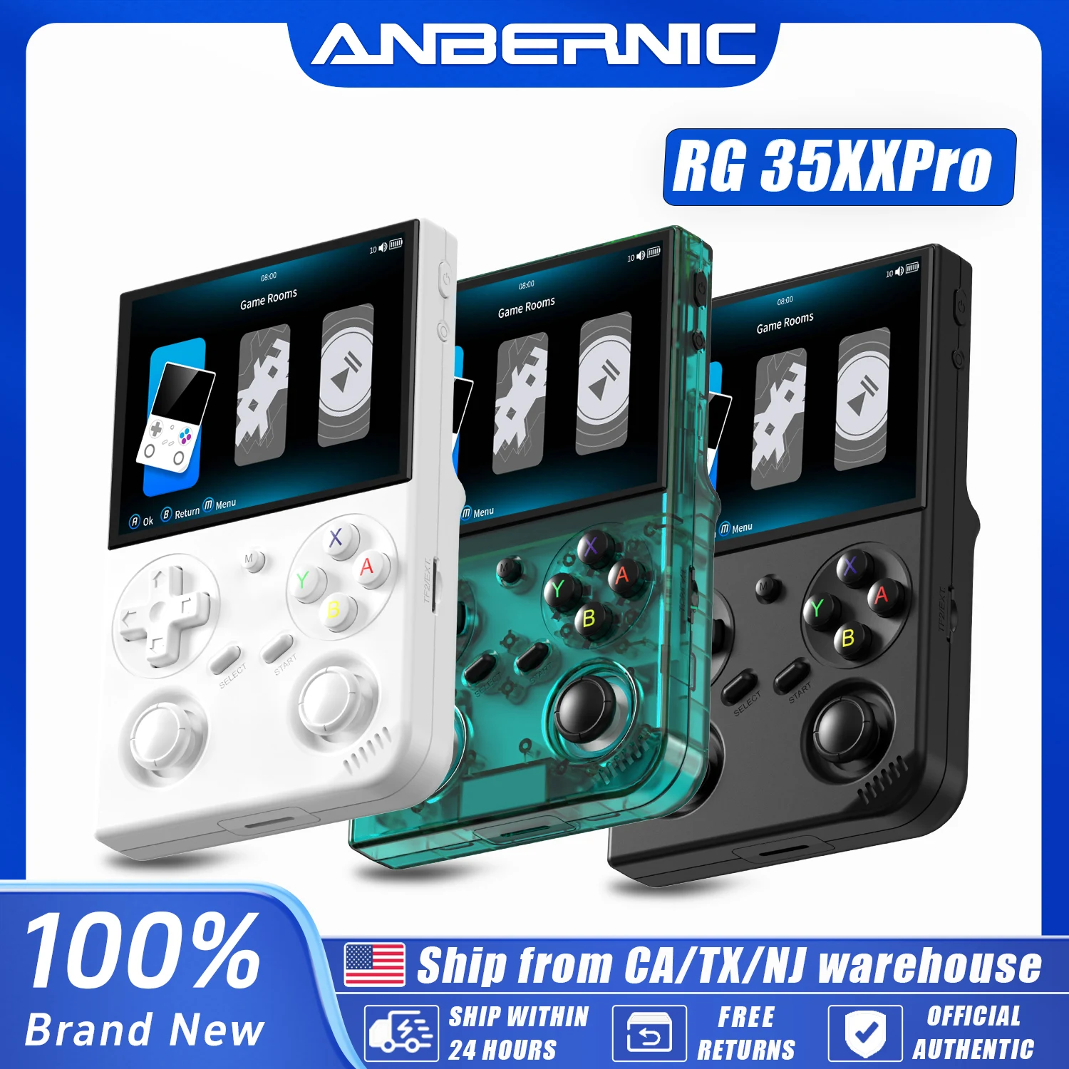 A RG 35XXPRO 64 Bit Handheld Game Players - Image 1