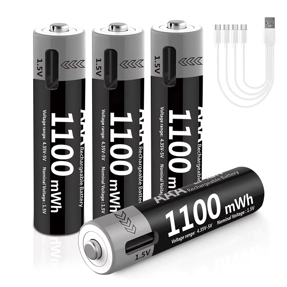 1.5V 1100mWh AAA Rechargeable Battery - Image 1