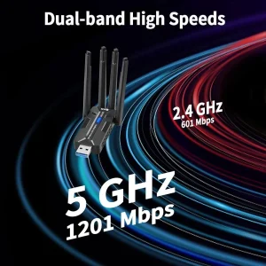 Wireless Network Adapter 1800Mbps Dual Band - Thumbnail Image 8