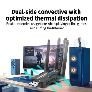 Wireless Network Adapter 1800Mbps Dual Band - Thumbnail Image 3