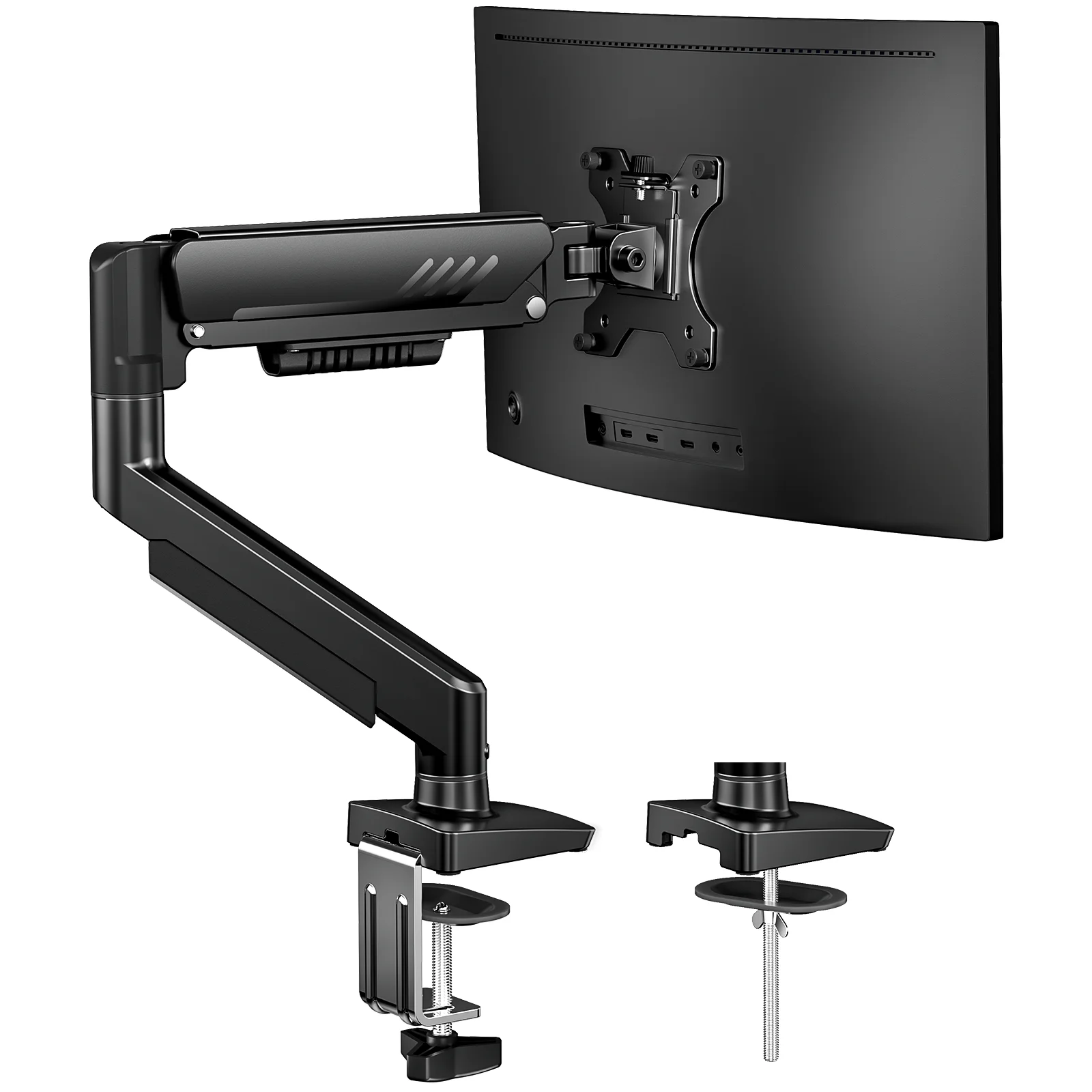 Single Monitor Arm 13-34"Adjustable Gas Spring Arm, - Image 6