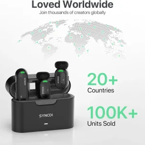 Mini Wireless Lavalier Microphone Magnetic Design