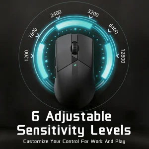 Wireless Mouse Bluetooth 2.4G Dual Mode 12800 DPI - Thumbnail Image 3