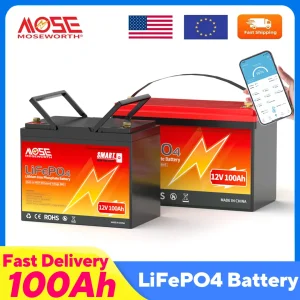 LiFePO4 12V 100Ah Battery Pack 12.8V Lithium Battery - Thumbnail Image 2