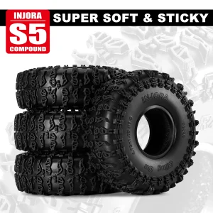 INJORA S5 1.9" Cling On Tires 120*42mm - Thumbnail Image 3
