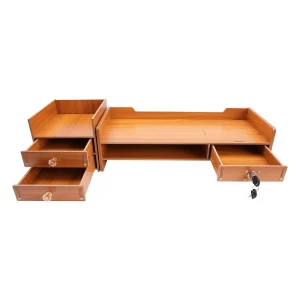 65.5cm/25.8in Tabletop Wooden Desk Organizer - Thumbnail Image 4