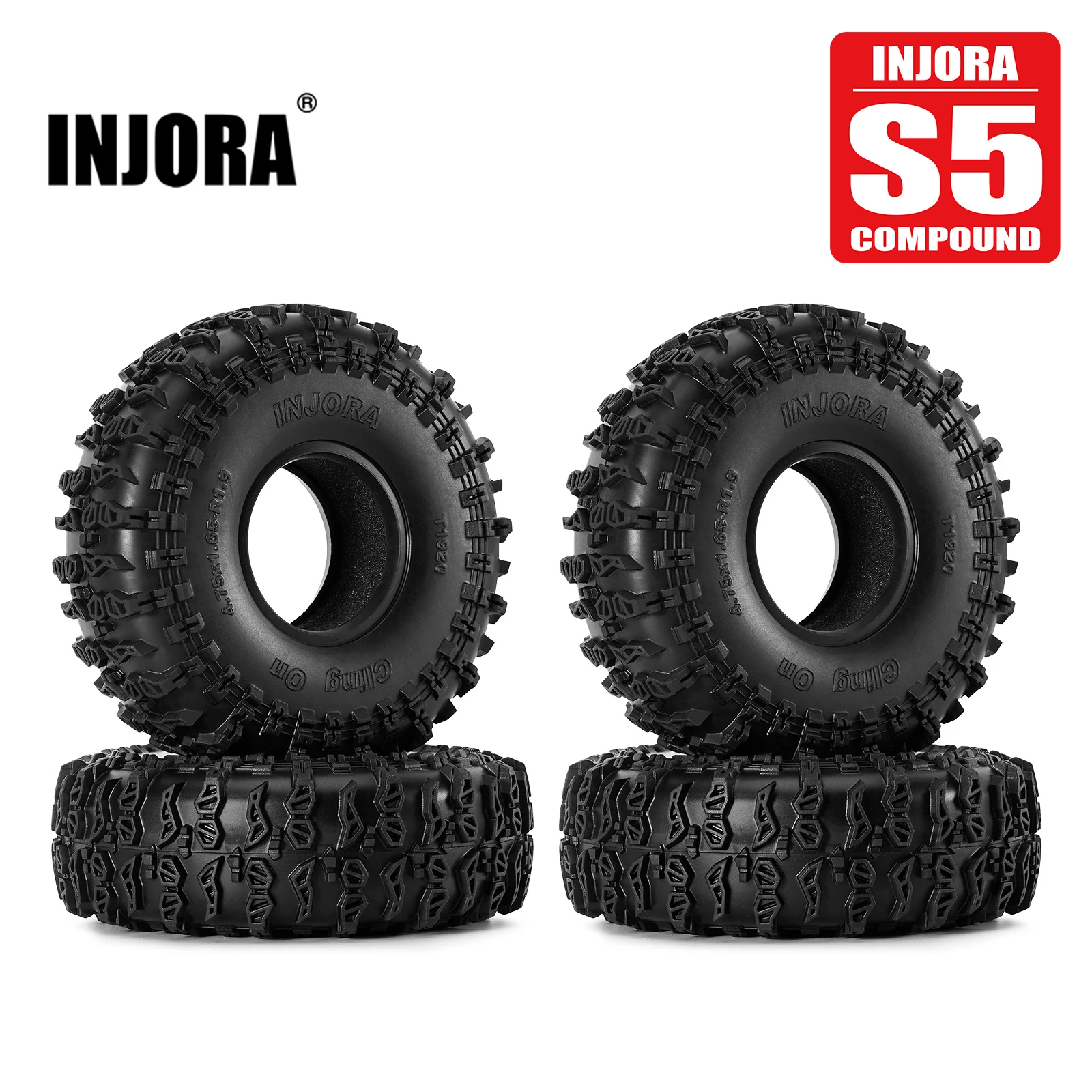 INJORA S5 1.9" Cling On Tires 120*42mm - Image 1