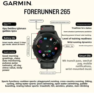 Garmin Forerunner 265 GPS 46mm Smartwatch - Thumbnail Image 5